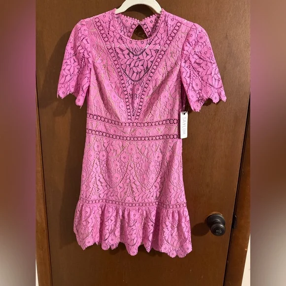 SAYLOR Darian Lace Mini Dress NWT Size Small - Picture 2 of 7